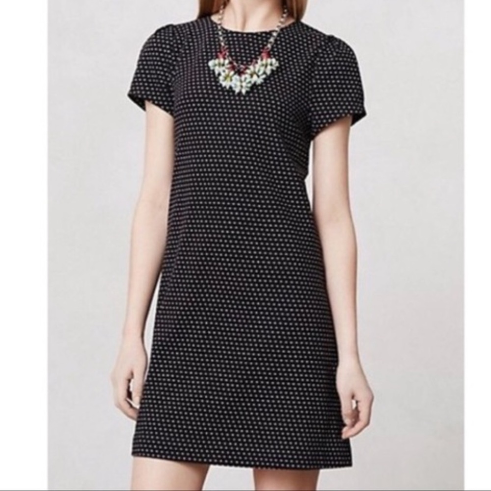 MAEVE ANTHROPOLOGIE polka dot cap sleeve d…